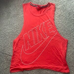 Nike red/orange muscle shirt